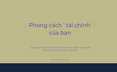 Phong cách tài chính của bạn